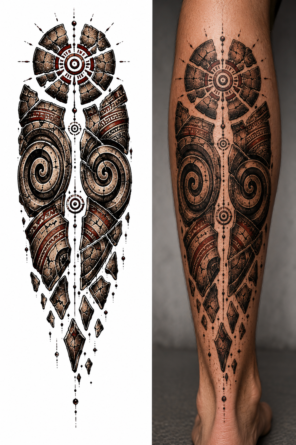 DOUBLE SPIRAL RELIC from the Cucuteni — EUR 15 tattoo collection